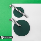 Серьги ассорти «Арт» линии, цвет зелёный в серебре - Фото 6