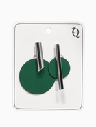 Серьги ассорти «Арт» линии, цвет зелёный в серебре - Фото 3