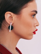 Серьги ассорти «Арт» линии, цвет чёрный в серебре - Фото 3