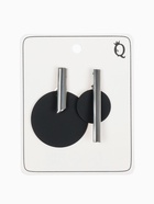 Серьги ассорти «Арт» линии, цвет чёрный в серебре - Фото 7