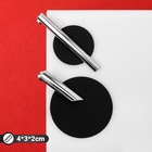 Серьги ассорти «Арт» линии, цвет чёрный в серебре - Фото 8