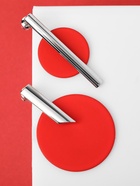 Серьги ассорти «Арт» линии, цвет красный в серебре - Фото 1