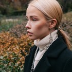Серьги металл «Асимметрия» кольца, цвет серебро - Фото 2