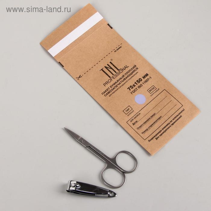 Крафт-пакет для стерилизации, 75 × 150 мм, цвет коричневый - Фото 1