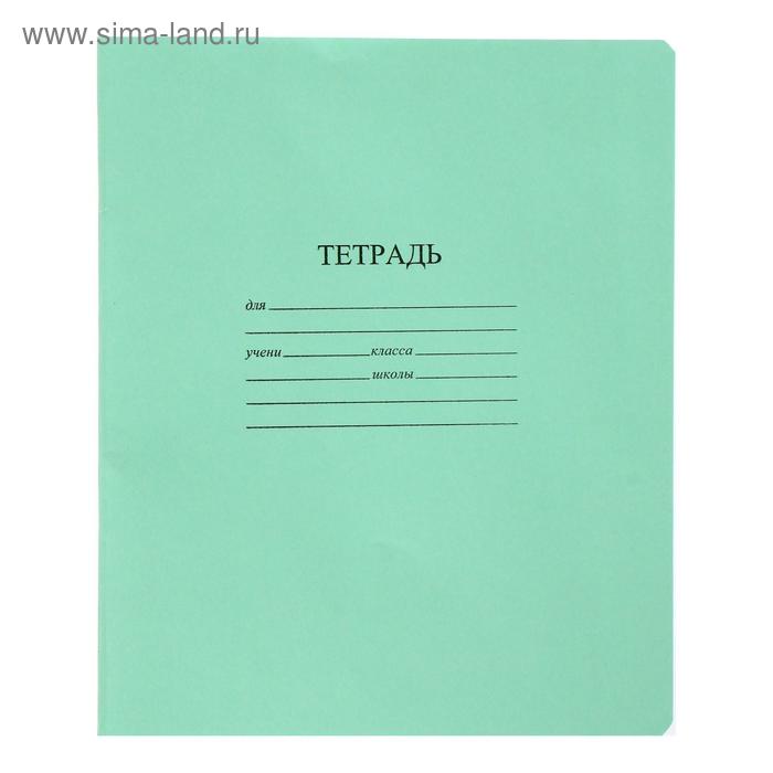 Тетрадь 18 листов в линейку «Зелёная обложка», с алфавитом, плотность 60 г/м², белые листы, термоупаковка 25 шт.