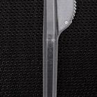Нож одноразовый «Премиум», 16,5 см, цвет прозрачный - Фото 5