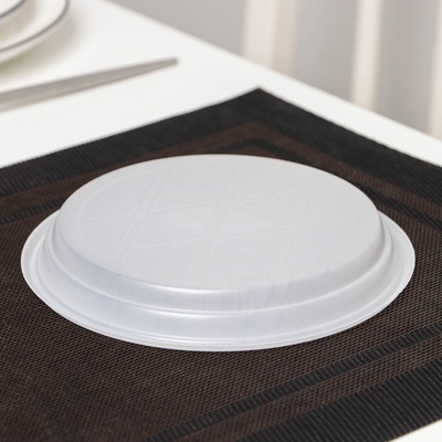 Тарелка одноразовая десертная, d=16.5 см, пластик, белая