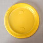Тарелка пластиковая одноразовая столовая, d=20,5 см, цвет жёлтый - Фото 2