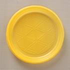 Тарелка одноразовая десертная, d=16,5 см, цвет жёлтый - Фото 3