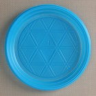 Тарелка одноразовая десертная, d=16,5 см, цвет синий - Фото 2