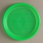 Тарелка одноразовая десертная, d=16,5 см, цвет зелёный - Фото 2