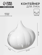 Контейнер для хранения чеснока Альтернатива, 9×8.3×6.2 см, пластик, прозрачный - Фото 1