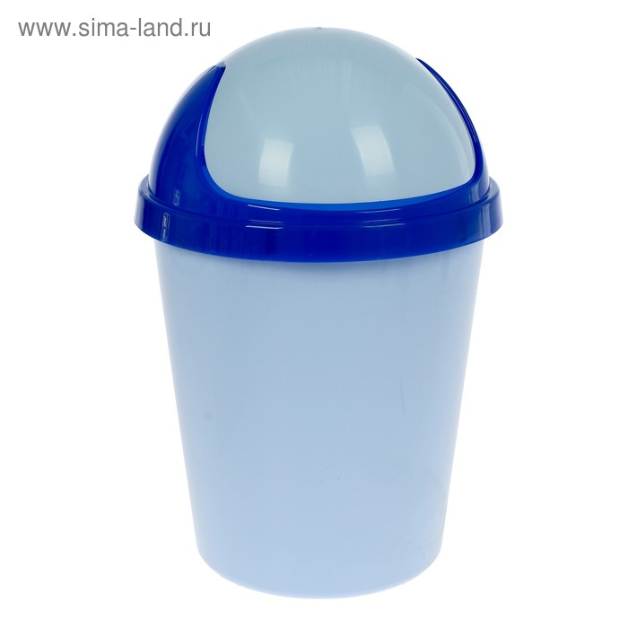 Контейнер для мусора 10 л, круглый, цвета МИКС - Фото 1