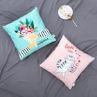 Наволочка декоративная «Этель. Cats love», 40×40 см, велюр - Фото 2