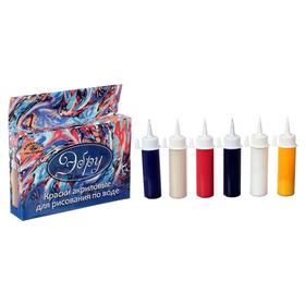 Набор красок для рисования в технике 'Эбру', 5 цветов по 18 мл, загуститель, 13 г, 'Аква-Колор'