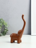 Набор фигурок керамика «Семейство слонов», 3 шт., матовый - фото 50039056