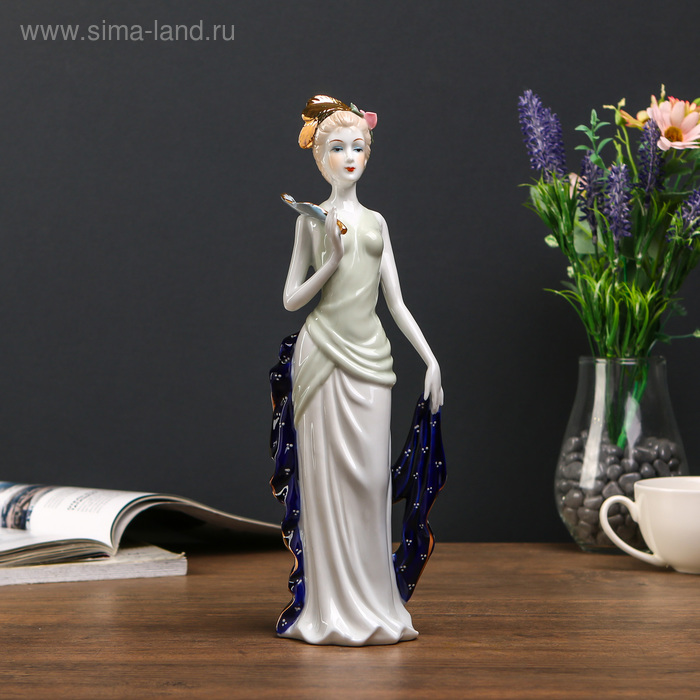 Сувенир керамика "Марго с веером" 29х6,5х9 см - Фото 1