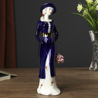 Сувенир керамика "Девушка в пальто на прогулке" 29х8х7,5 см - фото 318620092