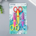 Ножницы рельефные «Цветик», (набор 3 шт.), 13 см, МИКС - Фото 1