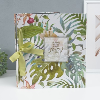 Фотоальбом на 1000 фото 10×15 см «Пальмовые листья», 32×35.5×7 см