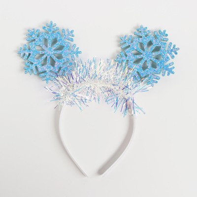 Ободок новогодний карнавальный «Снежинки»