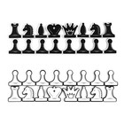 Набор магнитных фигур для демонстрационных шахмат "Время игры", 32 шт, 5 х 4 см - фото 621286