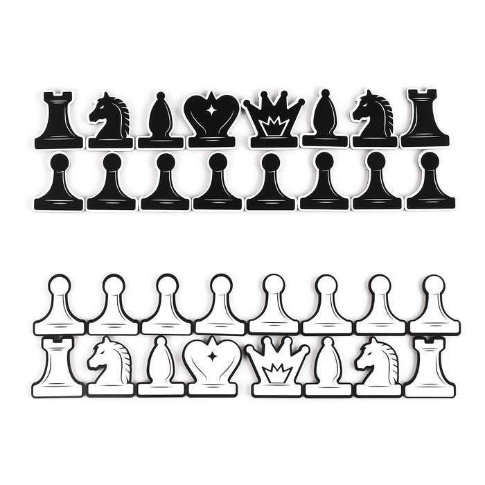 Фигуры для демонстрационных шахмат &quot;Время игры&quot;, 32 шт, 5 х 4 см