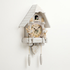 Часы настенные интерьерные большие с кукушкой «Замок с птицами», плавный ход, 64×36×9 см - Фото 2