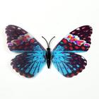 Магнит пластик "Бабочка блестящая" 12х9,5 см - Фото 3