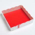 Коробка для кондитерских изделий с PVC крышкой «С Новым годом!», 15 х 15 х 3 см, Новый год - Фото 3