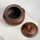 Горшок для запекания с крышкой «Лоли», гладкий, красная глина, 600 мл - Фото 3