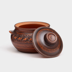 Горшок для запекания с крышкой «Лоли», декор, красная глина, 600 мл, микс - Фото 2
