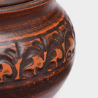 Горшок для запекания с крышкой «Лоли», декор, красная глина, 600 мл, микс - Фото 4