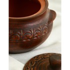 Горшок для запекания с крышкой «Лоли», декор, красная глина, 600 мл, микс - Фото 8