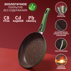 Сковорода кованая Magistro Avocado, d=26 см, съёмная ручка soft-touch, антипригарное покрытие, индукция, цвет зелёный - Фото 2