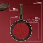 Сковорода Magistro Avocado, d=26 см, съёмная ручка soft-touch, антипригарное покрытие, индукция, кованый алюминий, зелёная - Фото 6
