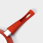 Сковорода Magistro Terra, d=20 см, съёмная ручка soft-touch, антипригарное покрытие, индукция, кованый алюминий, оранжевая - Фото 5