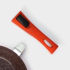 Сковорода Magistro Terra, d=20 см, съёмная ручка soft-touch, антипригарное покрытие, индукция, цвет оранжевый - Фото 6