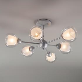 

Люстра Vivien, 6x40Вт E27, цвет серебро