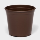 Горшок для цветов с поддоном «Доляна», 800 мл, пластиковый, коричневый, оттенок МИКС - Фото 3