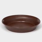 Горшок для цветов с поддоном «Доляна», 800 мл, пластиковый, коричневый, оттенок МИКС - Фото 4