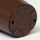 Горшок для цветов с поддоном «Доляна», 800 мл, пластиковый, коричневый, оттенок МИКС - Фото 5