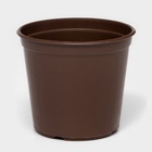 Горшок для цветов с поддоном «Доляна», 800 мл, пластиковый, коричневый, оттенок МИКС - Фото 5
