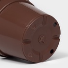 Горшок для цветов с поддоном «Доляна», 1 л, пластиковый, коричневый - Фото 5