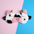 Маска для сна «Коровка», белая - Фото 2