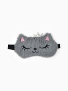 Маска для сна «Кошечка», серая - Фото 2