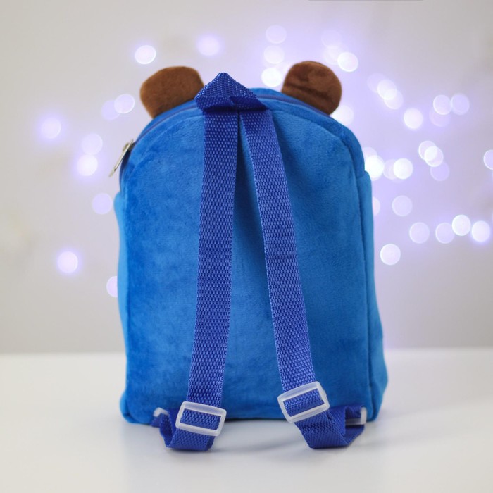 Новогодний детский рюкзак «Мишка со звёздочкой» 22х17 см, на новый год - фото 1905690162