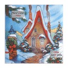 Салфетки новогодние бумажные «Зимний домик» 2 слоя, 33×33 см, 20 шт. - Фото 2