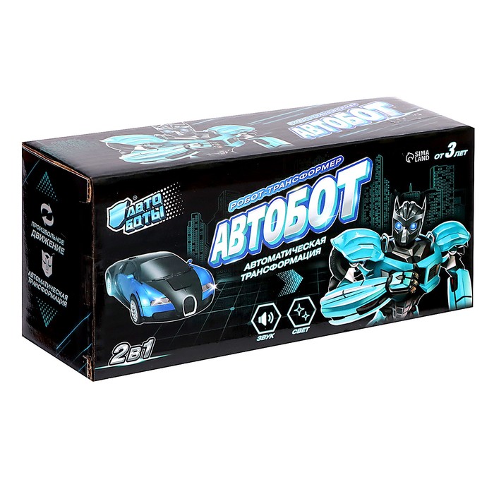 Робот-игрушка «Автобот», трансформируется, световые эффекты, русская озвучка, работает от батареек, цвета МИКС 47850