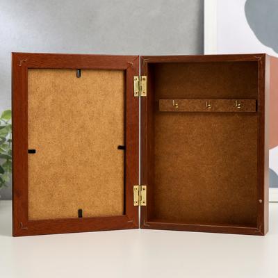 Ключница настенная «Сова в ночи», орех, 15×21 см